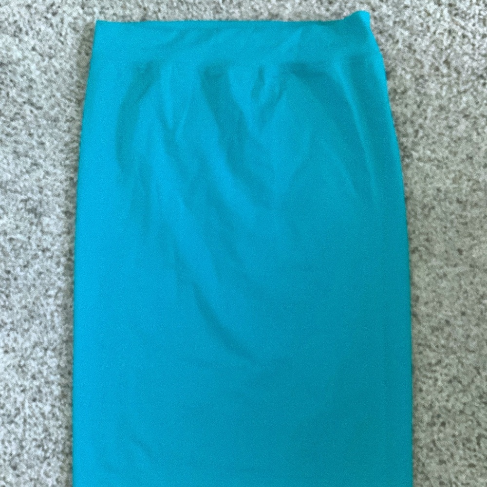 Hard tail Forever mermaid aqua midi pencil skirt size M NWT